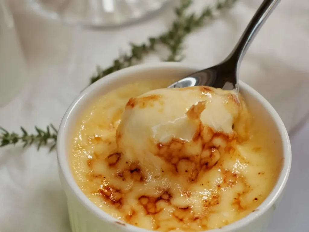 21-Diner menu crème brulee