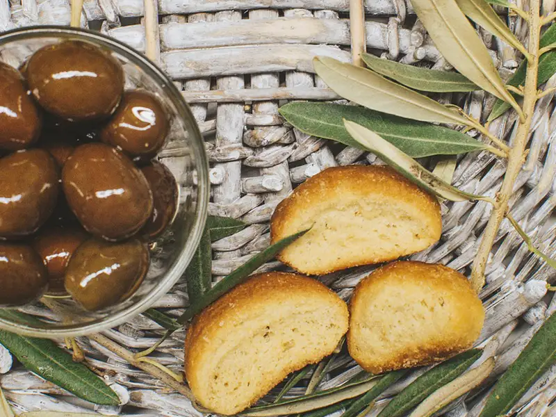 21 diner thema olive green