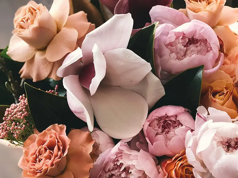 21 diner thema bloemen