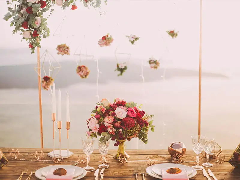 21 diner thema bloemen