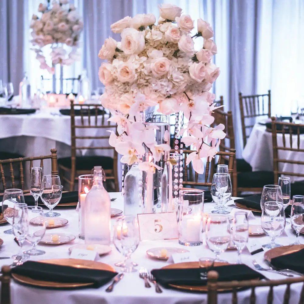 21 diner thema bloemen